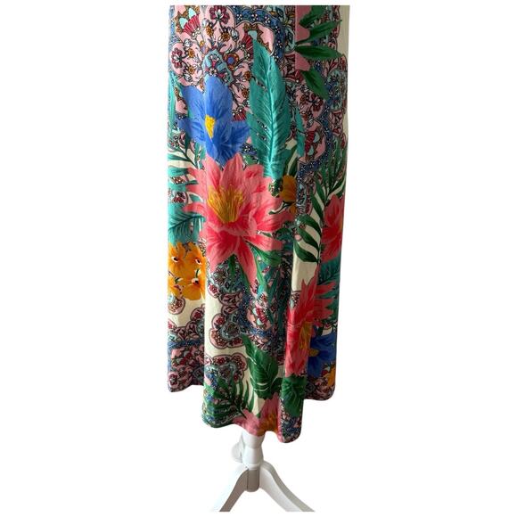 Johnny Was Victoria Swing Knee Length Floral Dress Size XS - Picture 5 of 11